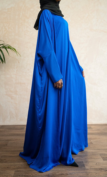 Royal blue abaya dress sale