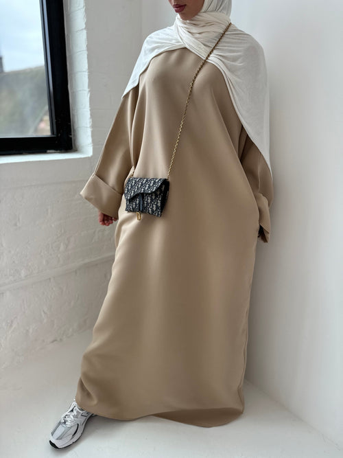 Winter Beige abayah Large