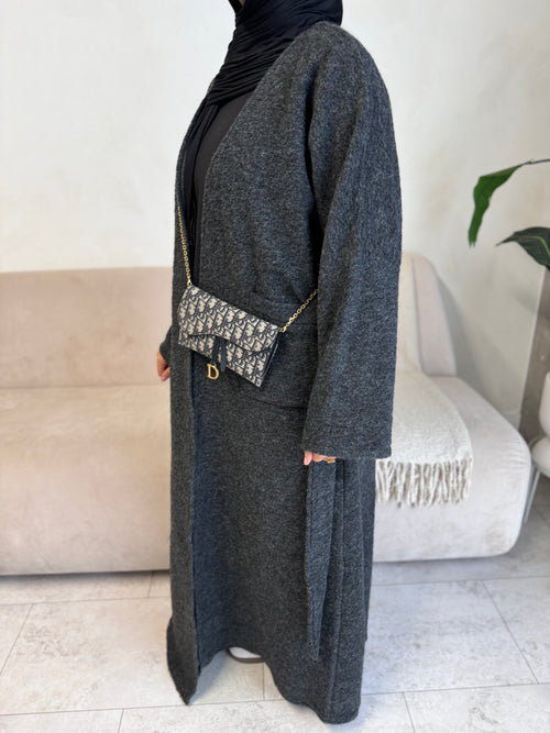 Grey Wool Coat abayah