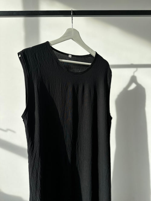 Black slip dress