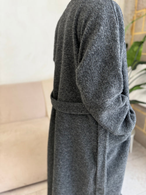 Grey Wool Coat abayah