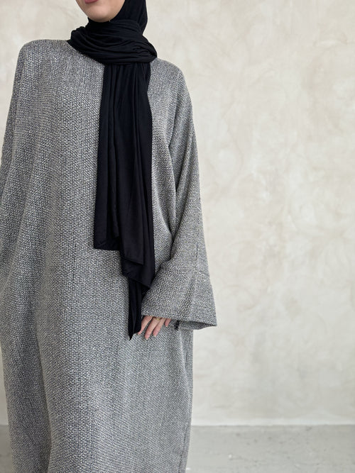 Tweed Grey abayah set – ABAYAH WAREHOUSE