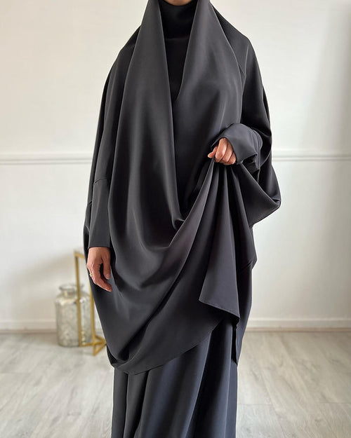 Zaynab  2-piece(black) Jilbaab