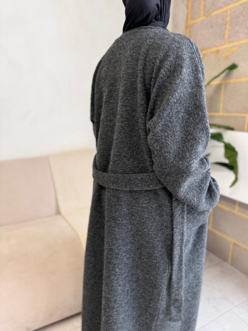 Grey Wool Coat abayah