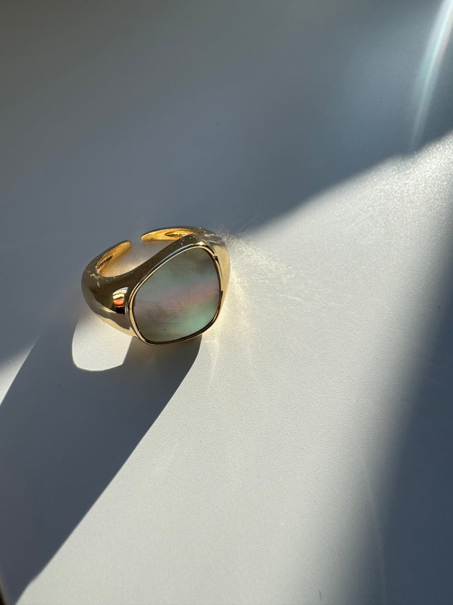 Gold Marble Ring