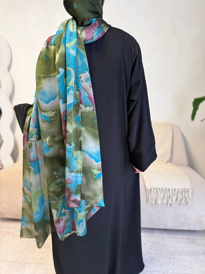 Printed Silk Hijaabs 1